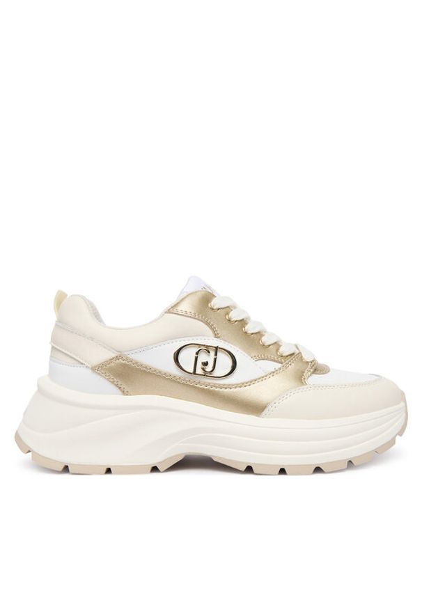 Liu Jo Sneakersy Eva 06 BF5035 PX026 Beżowy. Kolor: beżowy. Materiał: skóra