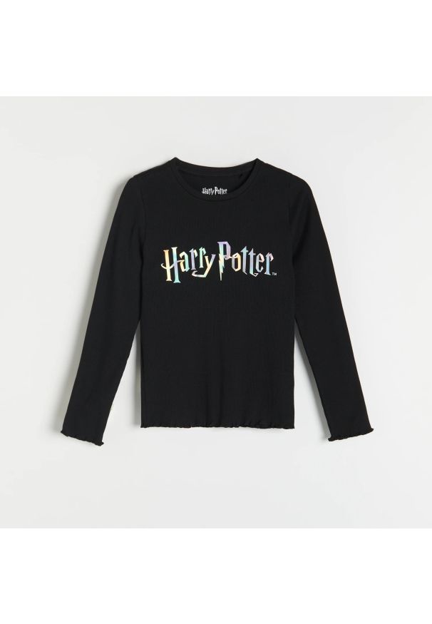 Reserved - Bluzka Harry Potter - Czarny. Kolor: czarny