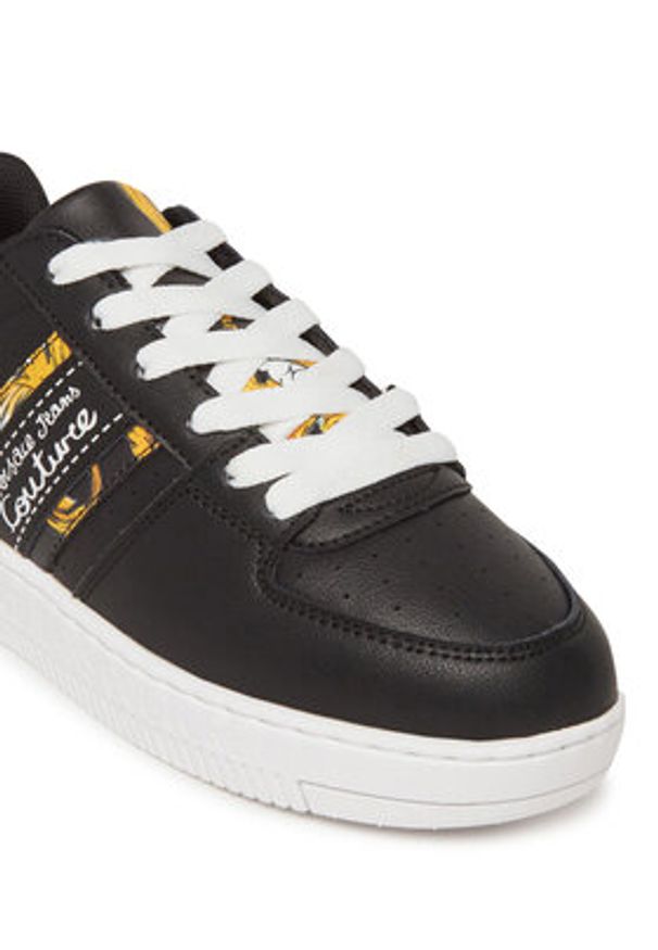 Versace Jeans Couture Sneakersy 78VA3SJ7 Czarny. Kolor: czarny. Materiał: skóra