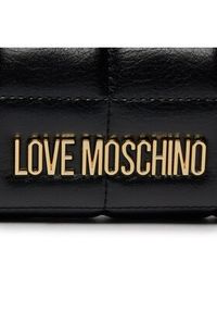 Love Moschino - LOVE MOSCHINO Torebka JC4027PP1ILC100A Czarny. Kolor: czarny. Materiał: skórzane