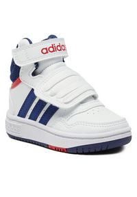 Adidas - adidas Sneakersy Hoops Mid GZ9650 Biały. Kolor: biały. Materiał: skóra