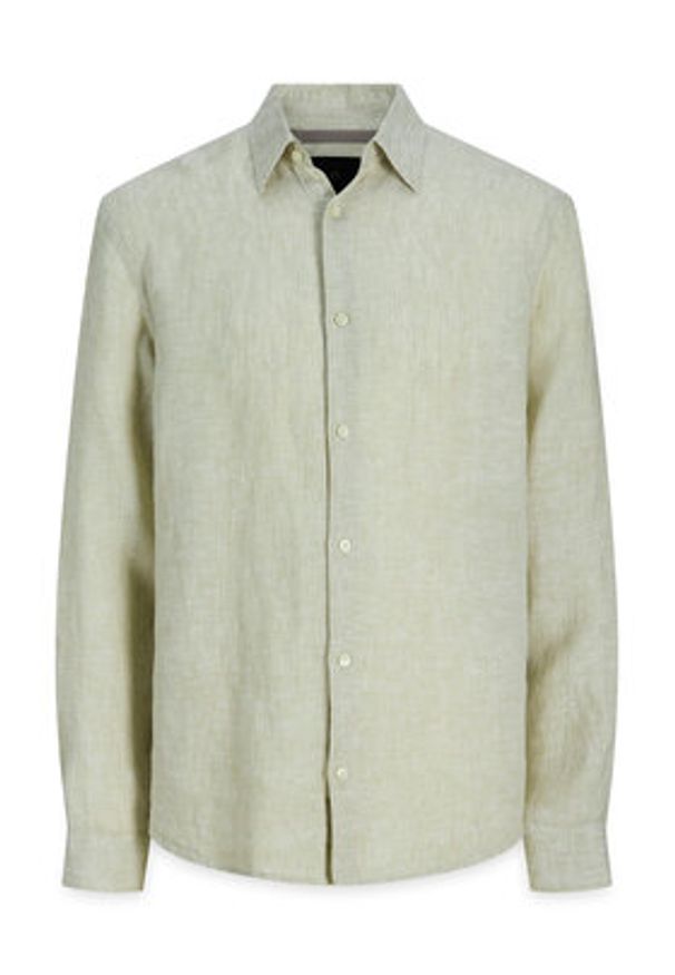 Jack & Jones Koszula Lawrence 12293563 Zielony jasny Regular Fit. Kolor: zielony. Materiał: len