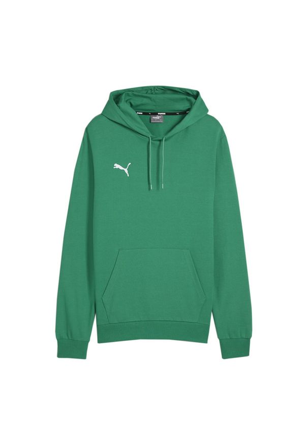 Puma - Męska Bluza Z Kapturem Team Goal Casual. Typ kołnierza: kaptur. Kolor: zielony
