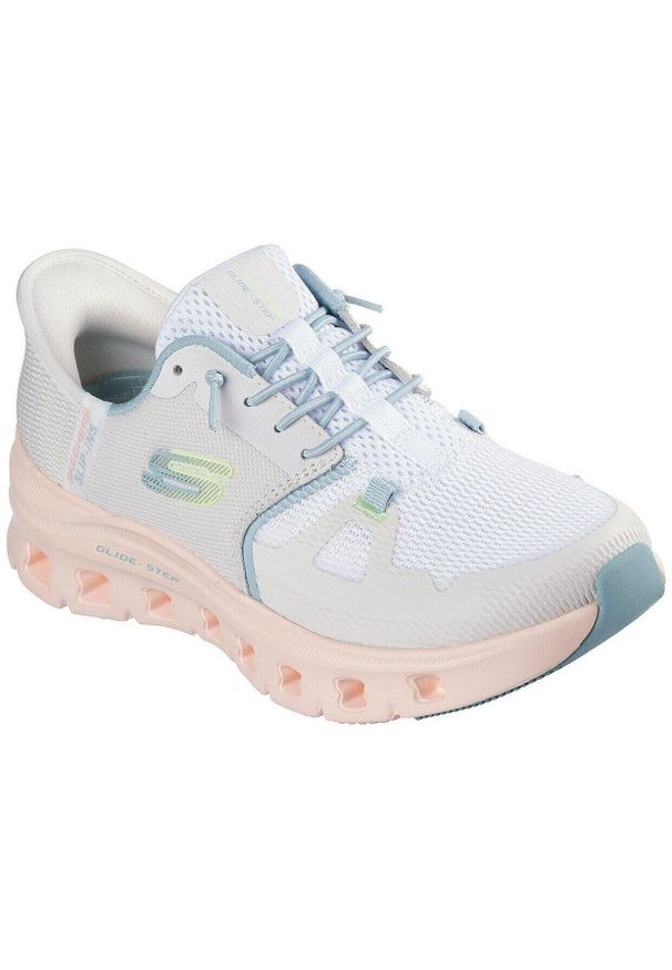 skechers - Adidasy Skechers Glide-step Pro, Kobiety. Kolor: biały. Materiał: syntetyk, tkanina