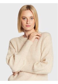 Moss Copenhagen Sweter Cheanna 17206 Beżowy Regular Fit. Kolor: beżowy. Materiał: syntetyk #2