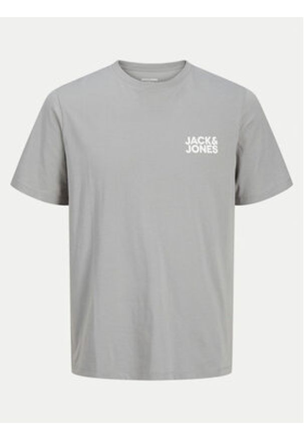 Jack & Jones - Jack&Jones T-Shirt Corp Logo 12151955 Szary Standard Fit. Kolor: szary. Materiał: bawełna