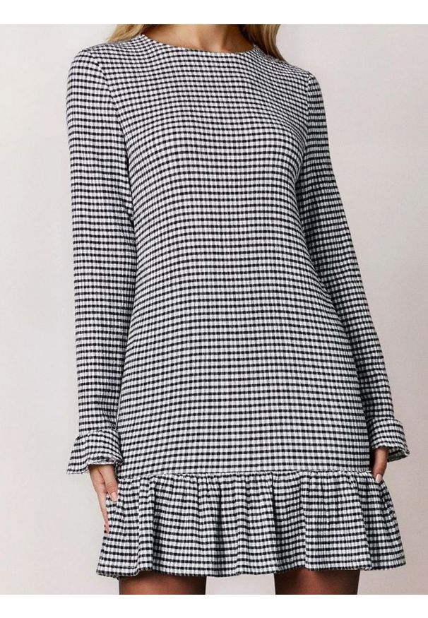 Sinsay - Sukienka w kratę midi - wielobarwny. Długość: midi