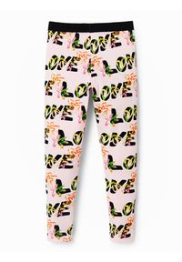 Desigual Legginsy 23SGKK03 Różowy Slim Fit. Kolor: różowy #5