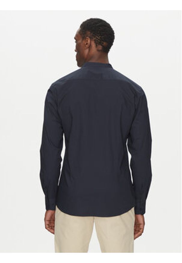 BOSS Koszula H-HANK-S-STAN-C3-252 50539176 Granatowy Slim Fit. Kolor: niebieski. Materiał: bawełna