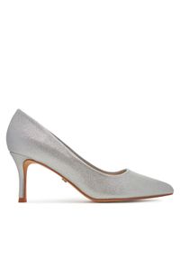 DeeZee Szpilki BK-0807-1 Srebrny. Kolor: srebrny. Materiał: skóra. Obcas: na szpilce