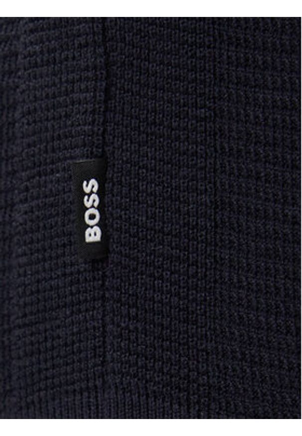 BOSS T-Shirt H-Ianni 50543161 Granatowy Regular Fit. Kolor: niebieski. Materiał: bawełna