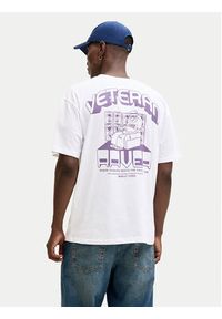 Jack & Jones T-Shirt Raver 12301189 Biały Relaxed Fit. Kolor: biały. Materiał: bawełna #4