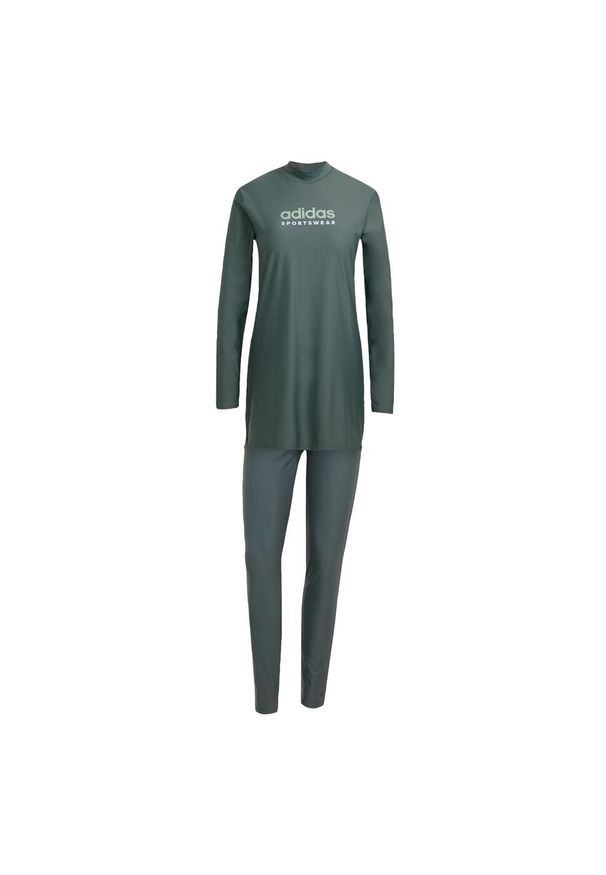 Adidas - Zestaw Padded Full-Cover Wear. Kolor: zielony. Materiał: materiał