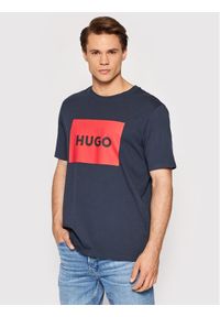 Hugo T-Shirt Dulive222 50467952 Granatowy Regular Fit. Kolor: niebieski. Materiał: bawełna #1