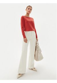 TOMMY HILFIGER - Tommy Hilfiger Sweter WW0WW40099 Czerwony Regular Fit. Kolor: czerwony. Materiał: bawełna, syntetyk #6