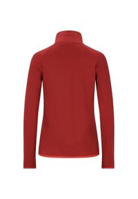 Damska bluza zapinana na zamek Whistler Helge. Kolor: czerwony. Sport: turystyka piesza #2