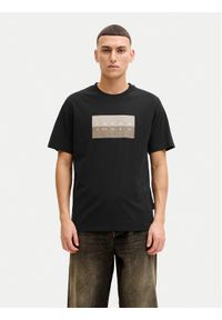 Jack & Jones T-Shirt Fusion 12289863 Czarny Regular Fit. Kolor: czarny. Materiał: bawełna #1