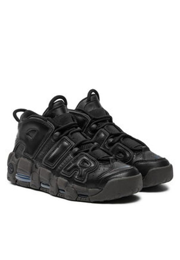 Nike Sneakersy Air More Uptempo DV1137-001 Czarny. Kolor: czarny. Materiał: skóra