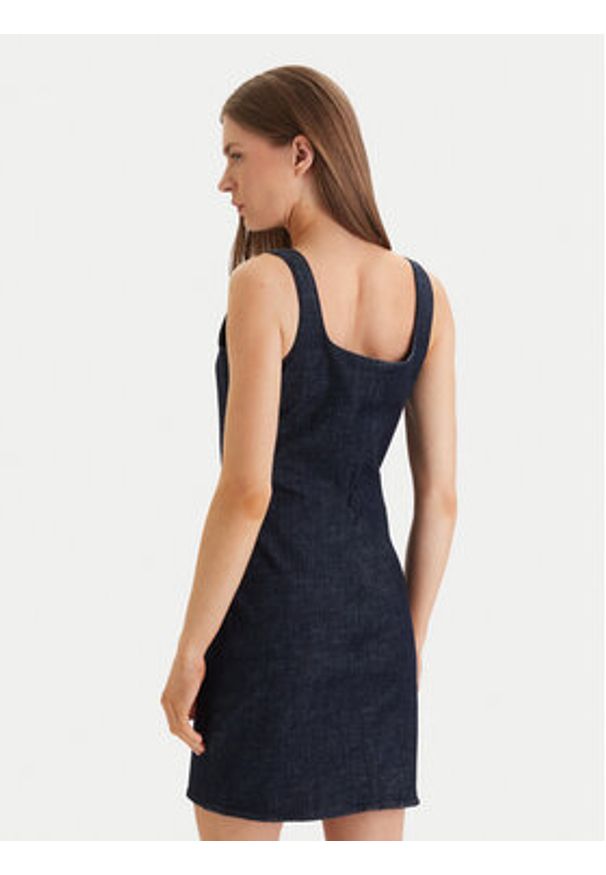 Calvin Klein Sukienka codzienna Sculpt LV047F793G Granatowy Slim Fit. Okazja: na co dzień. Kolor: niebieski. Materiał: syntetyk. Typ sukienki: proste. Styl: casual