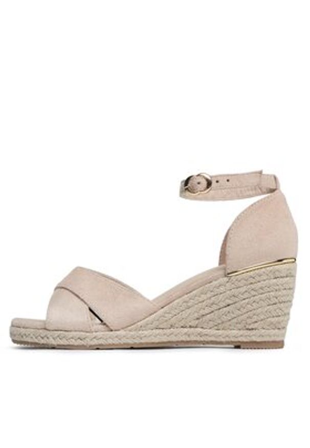 Jenny Fairy Espadryle WSS20802-01 Beżowy. Kolor: beżowy. Materiał: materiał