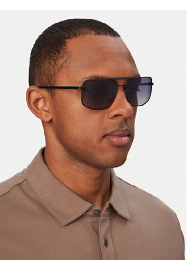 Guess Okulary przeciwsłoneczne GU00208 Czarny. Kolor: czarny