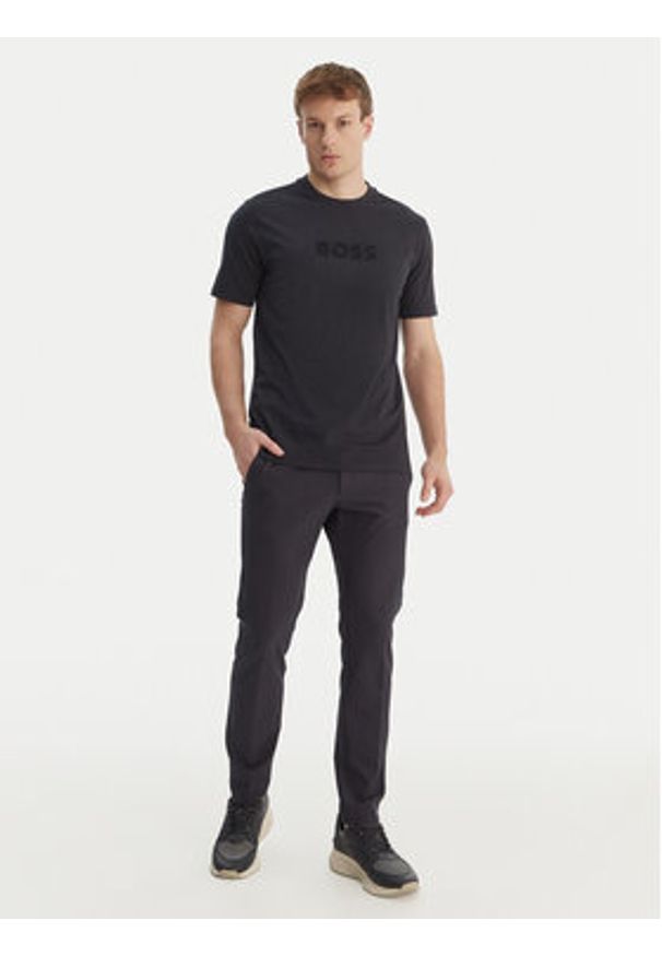 BOSS T-Shirt TS_Terrace Logo 50559361 Granatowy Regular Fit. Kolor: niebieski. Materiał: bawełna