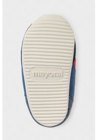 Mayoral Newborn - Buty dziecięce. Nosek buta: okrągły. Zapięcie: rzepy. Kolor: czerwony. Materiał: bawełna, materiał, syntetyk, guma, poliester. Szerokość cholewki: normalna #4
