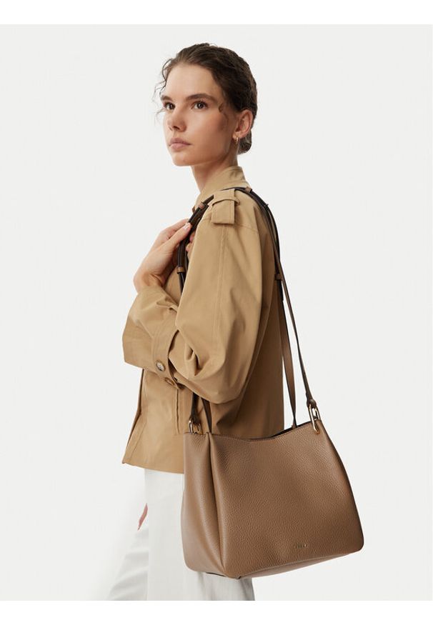 Furla Torebka Nuvola M WB02020 HSF000 CN 4489S Brązowy jasny. Kolor: brązowy. Materiał: skórzane