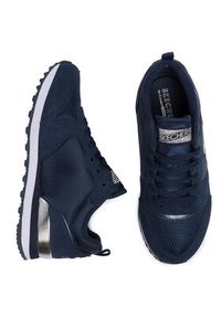 skechers - Skechers Sneakersy Goldn Gurl 111/NVY Granatowy. Kolor: niebieski. Materiał: materiał #7