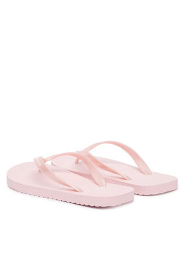 Calvin Klein Japonki Flip Flop Tpu Metallic HW0HW02956 Różowy jasny. Kolor: różowy. Materiał: syntetyk