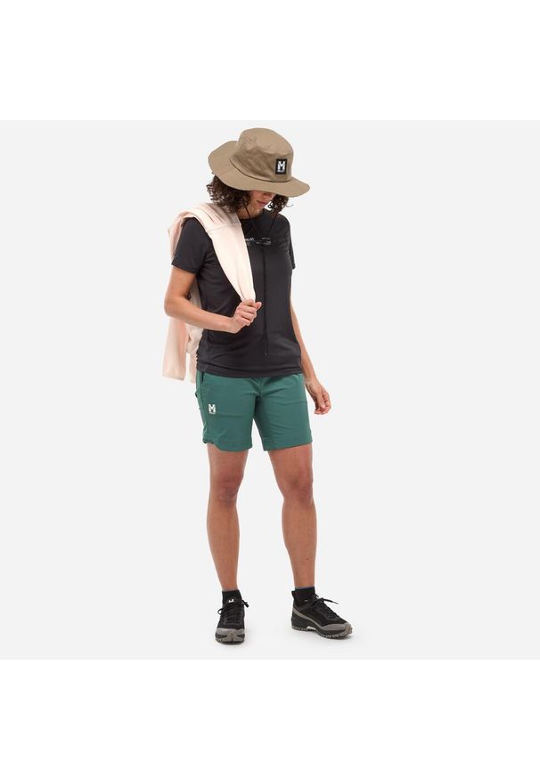 Spodenki trekkingowe damskie Millet Ubic Stretch Short W regular Fit. Kolor: zielony. Długość: krótkie