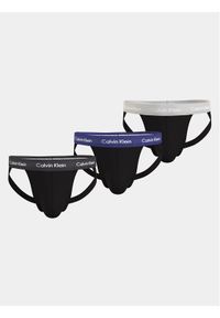 Calvin Klein Underwear Komplet 3 par slipów Jock Strap 000NB3363A Czarny. Kolor: czarny. Materiał: bawełna