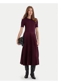 BOSS Sukienka codzienna Fadridi 50535658 Fioletowy Regular Fit. Okazja: na co dzień. Kolor: fioletowy. Materiał: wiskoza. Typ sukienki: proste. Styl: casual #2