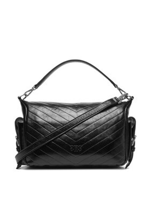 Pinko - PINKO Torebka Cargo Camera Bag Al 25-25 PLTT 105110 A2JC Czarny. Kolor: czarny. Materiał: skórzane