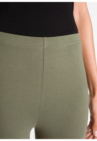bonprix - Legginsy rybaczki (2 pary w opak.). Okazja: na co dzień. Kolor: zielony. Styl: casual #2