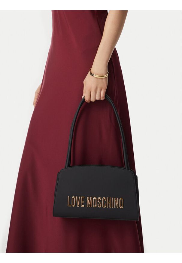 Love Moschino - LOVE MOSCHINO Torebka JC4187PP1PKD0000 Czarny. Kolor: czarny. Materiał: skórzane