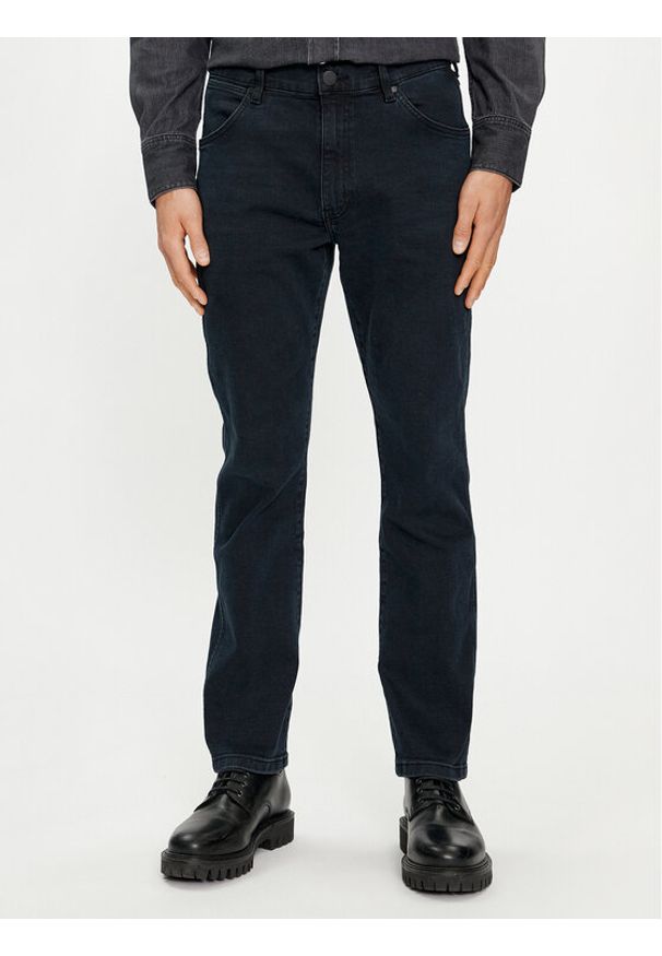 Wrangler Jeansy Larston 112350840 Niebieski Slim Fit. Kolor: niebieski