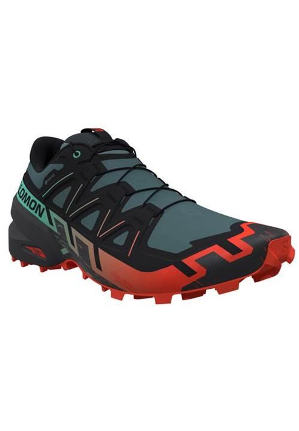 salomon - Buty do biegania męskie Salomon Speedcross 6 Gtx. Zapięcie: sznurówki. Kolor: wielokolorowy. Materiał: materiał, syntetyk, tkanina. Szerokość cholewki: normalna. Model: Salomon Speedcross