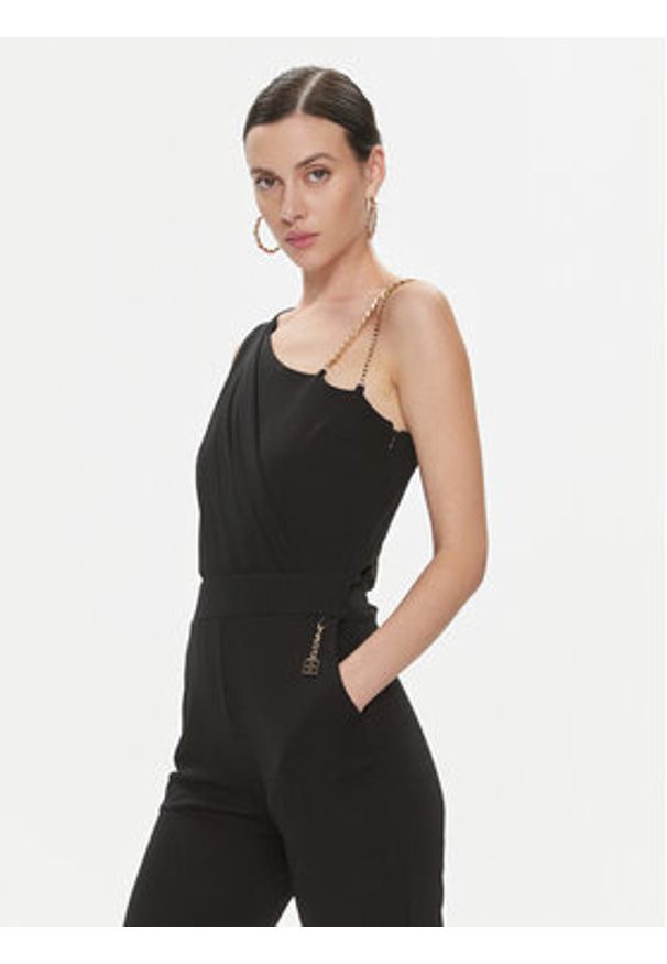 Fracomina Kombinezon FQ23WO2003W62601 Czarny Slim Fit. Kolor: czarny. Materiał: syntetyk