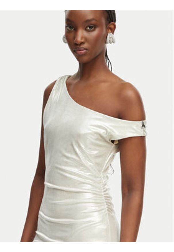 Patrizia Pepe Sukienka koktajlowa 2A3040/J242-S125 Kremowy Regular Fit. Kolor: kremowy. Materiał: syntetyk. Styl: wizytowy