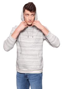 Lee - BLUZA MĘSKA LEE HOODIE GREY MELE L81XHH37. Wzór: paski #7