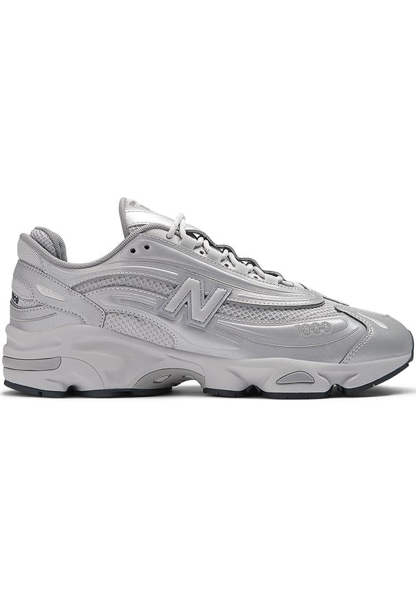 Buty unisex New Balance M1000TE – szare. Kolor: szary. Materiał: materiał, skóra. Szerokość cholewki: normalna