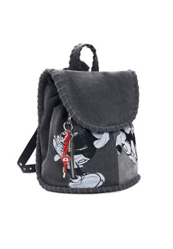 Desigual Plecak 26SAKD01 Szary. Kolor: szary. Materiał: materiał