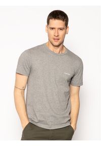 Calvin Klein T-Shirt Chest Logo K10K104062 Szary Regular Fit. Kolor: szary. Materiał: bawełna #1