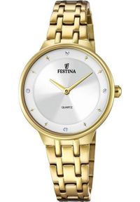 Zegarek Festina Zegarek damski Festina F20601-1 CYRKONIE złoty. Kolor: złoty #1