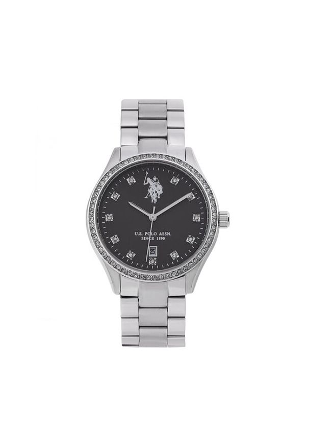 U.S. Polo Assn. Zegarek Colette USP8316BK Srebrny. Kolor: srebrny