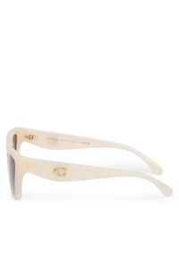 Coach Okulary przeciwsłoneczne 0HC8449U 579073 Kremowy. Kolor: kremowy #4