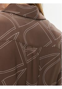 Calvin Klein Sukienka koszulowa K20K206243 Brązowy Regular Fit. Kolor: brązowy. Materiał: wiskoza. Typ sukienki: koszulowe #7