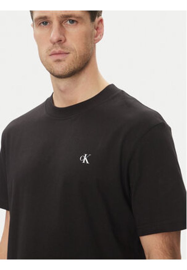 Calvin Klein Jeans T-Shirt Painted J30J327523 Czarny Regular Fit. Kolor: czarny. Materiał: bawełna