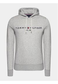 TOMMY HILFIGER - Tommy Hilfiger Bluza Core Logo MW0MW10752 Szary Regular Fit. Kolor: szary. Materiał: syntetyk